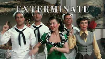 (SINGING)
♪ They didn't have bebop ♪ - Exterminate All the Brutes