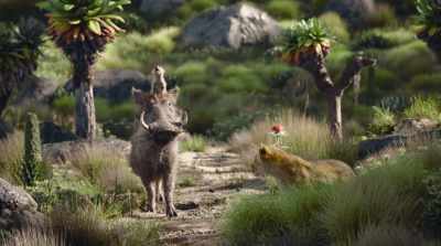 (SINGING) ♪ Why,
when he was a young warthog ♪ - The Lion King