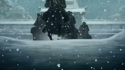 [sinister music swelling] - BLUE EYE SAMURAI