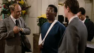 Sir do you sell those Beverly palm robes down hereYes we do sir they're 95 apieceMoney is no object put 'em on my tab - Beverly Hills Cop