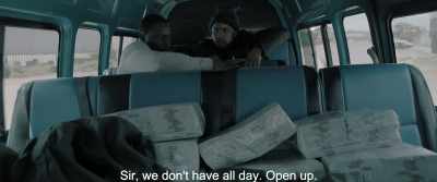 Sir, we don't have all day. Open up. - Gereza
