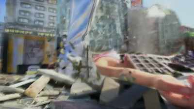 [sirens wailing] - Giantess Attack vs. Mecha Fembot