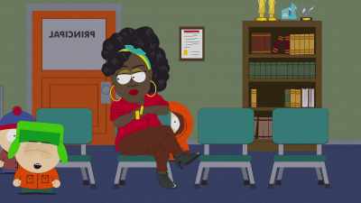 Sit down, boys.
One of our students here - South Park: Joining the Panderverse
