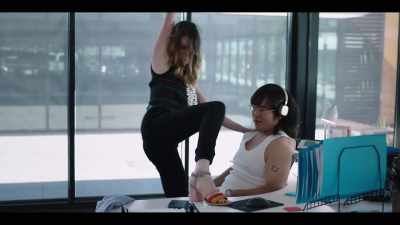 # Sit on top of me and do that...
# Booty bounce. # - Back in Very Small Business