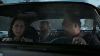 Sitting in the back seat - Lucky Hank