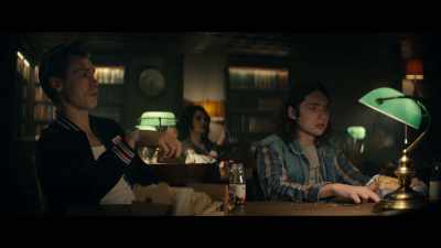 Sitting on man's "horkum"?
[laughs] - Deadly Class