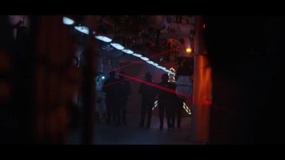 Six. Armed. Riot gear. - Titans