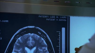 Six centimeter mass
in his dorsal midbrain, - House