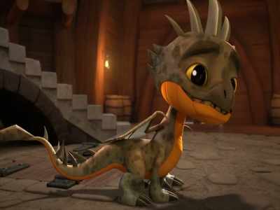 - Sizzle?
- Yeah. He needs a name, right? - Dragons: Rescue Riders