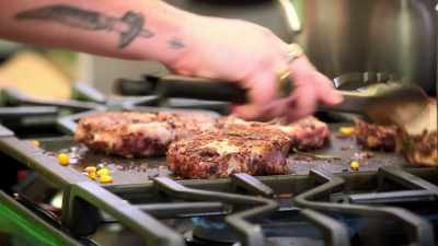 -(sizzling)
-It's the main component of the dish. - Secret Chef