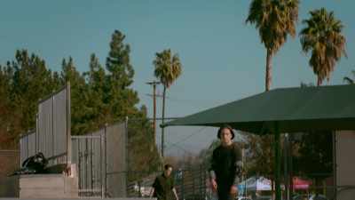 [skateboards rolling] - Cobra Kai