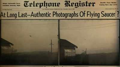 Skeptics continued to
explain the two photographs - Alien Chronicles: Top UFO Encounters