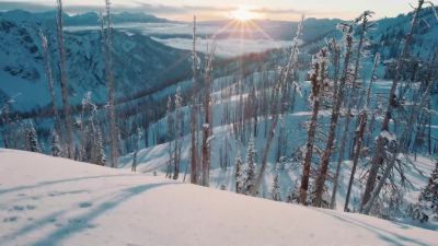 Skier, mountain, and snow... - A World of Calm