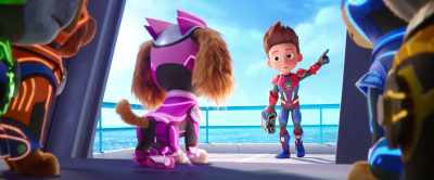 Skye, I need you
to fly up there and carry
that plane down safely. - PAW Patrol: The Mighty Movie