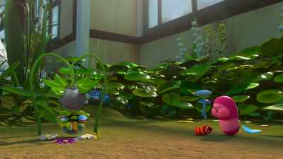 - [slapping]
- [Red grunts] - Larva Family