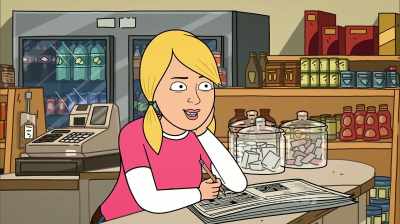 Slappunchalooza!
[laughs, snorts] - Corner Gas Animated