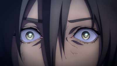 -[slash]
-[gurgling groan] - Castlevania: Nocturne