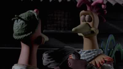 Sleep tight angel face The Rock's on the case - Chicken Run