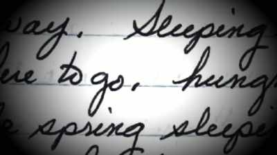 Sleeping in the snow,
no money, no warmth, - First Blood