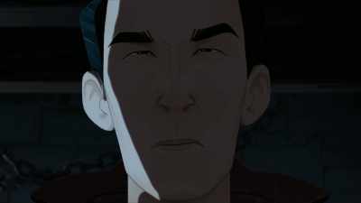 -[slicing]
-[Taigen grunts] - BLUE EYE SAMURAI