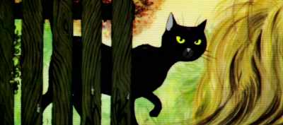 Slinky Malinki was blacker than black. - The Changeover
