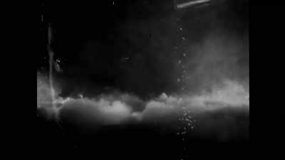 Slo-mo mist, then dissolve
to this close-up. - The Eyes of Orson Welles
