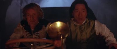 Slow downl'm a bat out of hellYee hawBesides I don't know where the brake is - Shanghai Knights