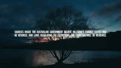 (slow orchestral
music continues) - The Secrets of Hillsong