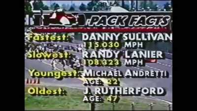 Slowest qualifier,
defending IMSA GT Champ, Randy Lanier. - Bad Sport