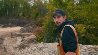 Sluicing, what
they're hauling out right now, - Gold Rush