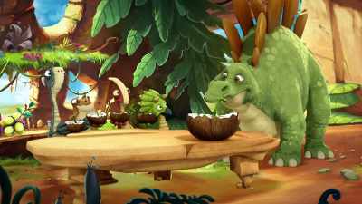 (slurps)
Ah! Mmm! - Gigantosaurus