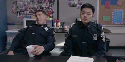 - [SLURPS]
- SHIFT LIEUTENANT: Yeah, okay, well, - We Own This City