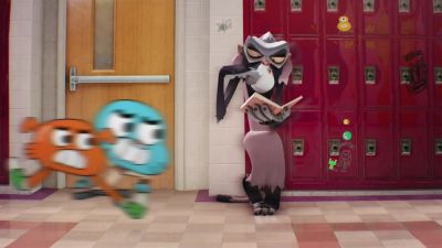 >> [ Slurps ]
[ Whistling slows ]
[ Whistling stops ] - The Amazing World of Gumball