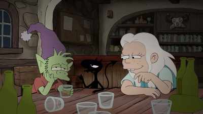[slurring] What's the difference
between a dwarf and an elf? - Disenchantment
