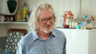Smashed television?Yeah, he sort of
makes a kind of artificial skylight - James May and the Dull Men
