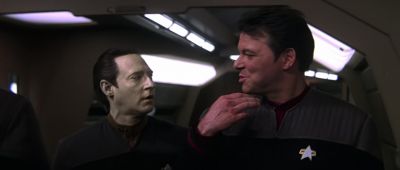 Smooth as an android's bottom eh Data - Star Trek: Insurrection