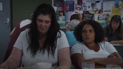 Smug bitch
deserves to go down. - Wentworth