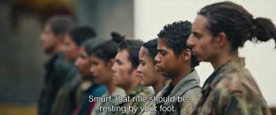 Smurf, that rifle should be
resting by your foot. - Monos