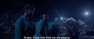 Snake, these kids think we are playing. - Gereza