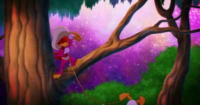 -(snaps)
-(shouting) - Legend of the Three Caballeros