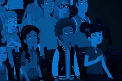 -[snarling]
-[audience gasping] - The Magic School Bus Rides Again
