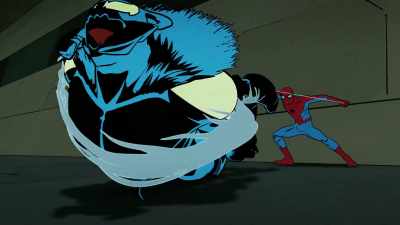 -[snarling]
-[grunting] - Your Friendly Neighborhood Spider-Man