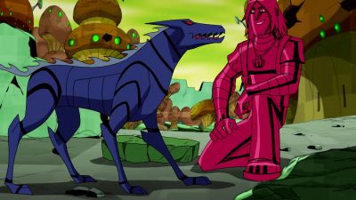 >> [ SNARLS ]
>> Kevin: YOU'RE WELCOME. - Ben 10: Omniverse