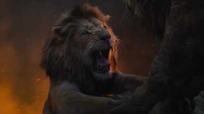 - (SNARLS)
- (SIMBA ROARS) - The Lion King