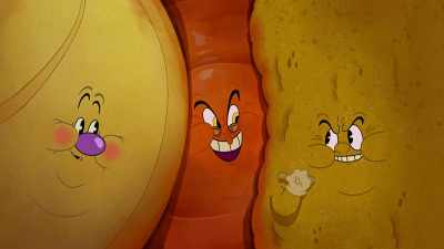 [snickers] Looks like
we ain't orphans no more. - The Cuphead Show!