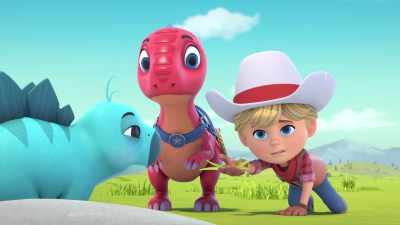 [sniffing, screeching] - Dino Ranch
