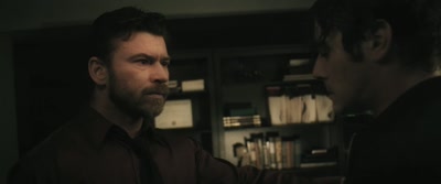 [sniffing] Some-- some--
some-- someone hit her. - The Unseen