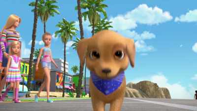 [sniffs and barks] - Barbie: A Touch of Magic