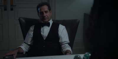 Snooping around,
sneaking into parties, - Mr. Monk's Last Case: A Monk Movie