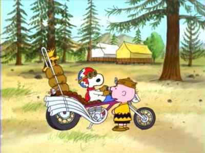 Snoopy, the bus took off, - Race for Your Life, Charlie Brown